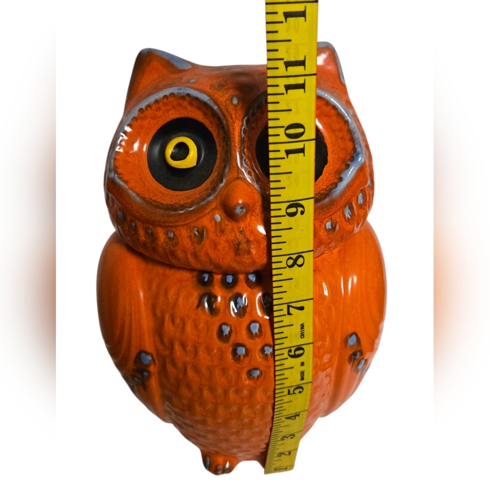 vintage ceramic owl cookie jar from Anthropologie - Picture 7 of 11